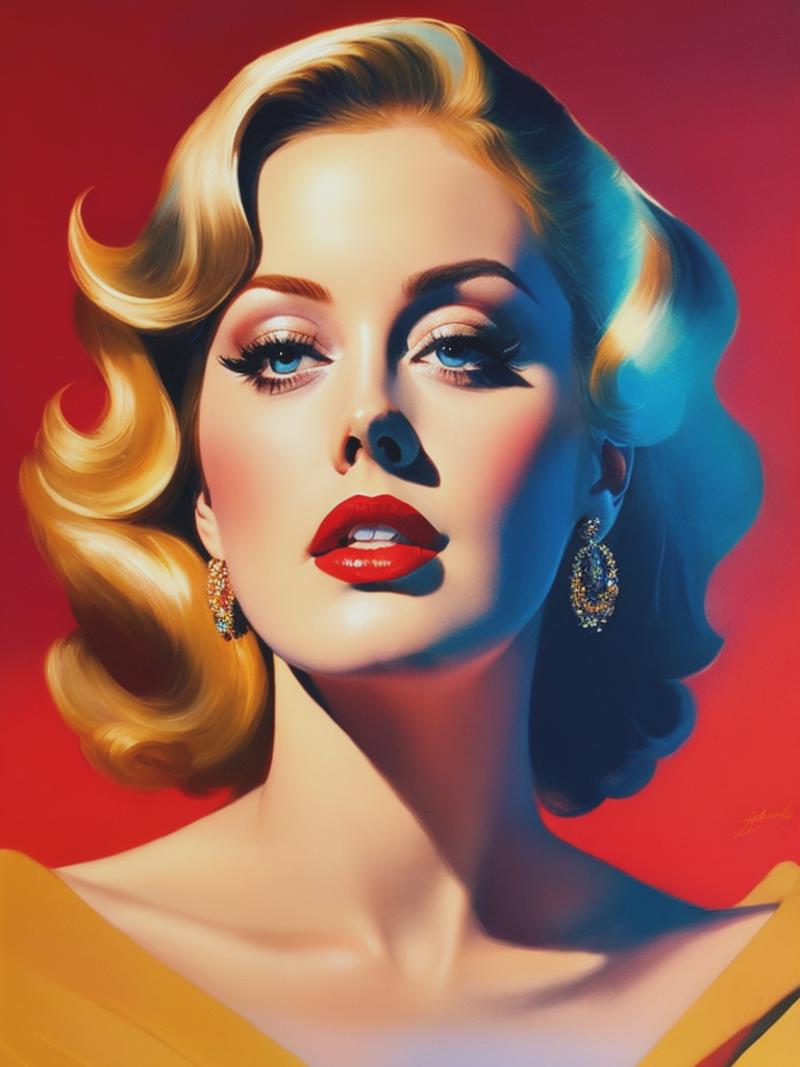 06937-14514283-Adele Laurie Blue Adkins looking in camera, painting in the style of emiliano ponzi, rolf armstrong, light amber and red, eric c.png